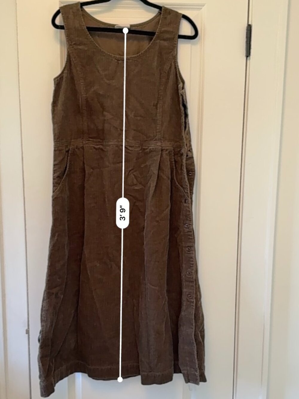 Poetry Sleveless Corduroy Dress